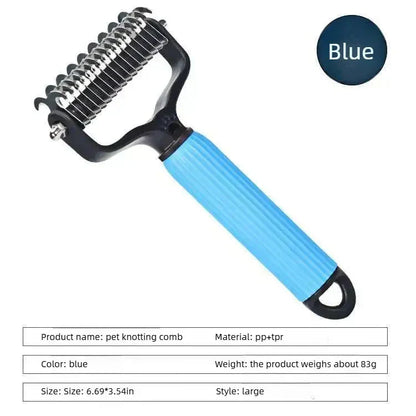 🔥 LAST DAY SALE!  50% OFF|Double Sided Dog Detangling Comb for Shedding and Matted Hair